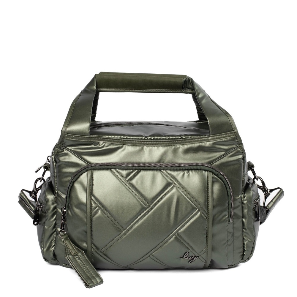 Lug Rumble Satchel Metallic Olive